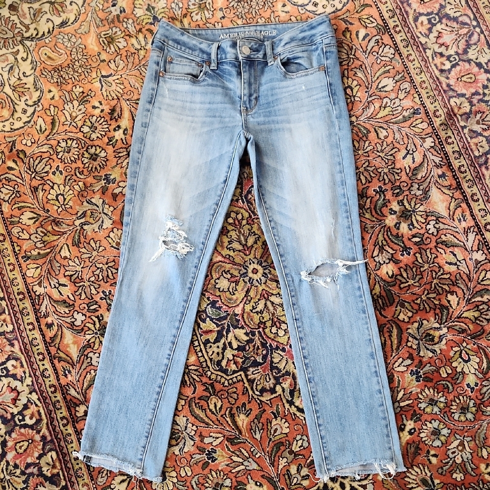 American Eagle Outfitters Straight Stretch Jeans 4